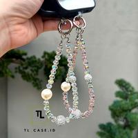 Gambar BPC - Tali Strap Phone Charm CRYSTAL SWAROSKI - Gantungan Hp Beads Manik Korea Aesthetic - CS-003 | BLACK dari TLCASE.ID undefined 2 Tokopedia
