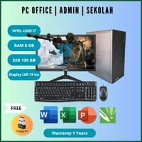 Gambar PC Rakitan | Intel core i5 | Ram 8GB | SSD 128GB | Fullset Monitor Siap pakai - CORE I5 / 8GB, FULSET / 19"inc dari Sonstore313 undefined 1 Tokopedia