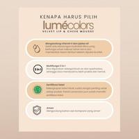 Gambar Make Up Korea Lumecolors Lip Cheek Mousse Eyeshadow Blushon Cream Stik Warna Orange Spicy Coral BPOM - Spicy Coral dari MUA Zarraaz undefined 3 Tokopedia