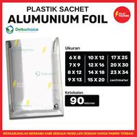 Gambar PLASTIK SACHET SASET ALUMUNIUM FOIL KEMASAN KOPI DELKOCHOICE TERMURAH - ALU PREM 12X16 dari kilat packing undefined 1 Tokopedia