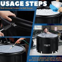 Gambar Murah Ice Bath Tub Athletes Cold Plunge Tub With Cover Portable Collapsible TearResistant And MultiLayered Design Ice Col dari Rotate March undefined 4 Tokopedia