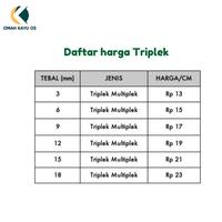 Gambar Triplek Multiplek 18mm potongan custom dari Omah Kayu Os undefined 3 Tokopedia