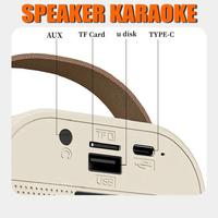 Gambar NEW Speaker Karaoke 2 Mikrofon Speaker Bluetooth Mini Portabel dengan Efek Pengubah Suara dan Lampu LED for Karaoke/Party/Speaker Bluetooth Karaoke 2 Mic Set Speaker karoke Stereo Amplifier Party Wireless Mini Speaker 3D With Microphone - K12-PINK1MIC dari CV berkah sentosa jaya undefined 3 Tokopedia