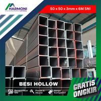 Gambar Harga Besi Hollow Hitam 5x5 tebal 3mm panjang 6 meter holo per batang dari HARMONI MATERIAL undefined 1 Tokopedia