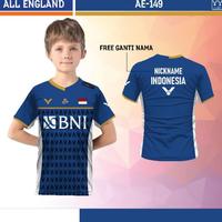 Gambar Best Jersey badminton Victor baju bulu tangkis anak custom nama - Biru, Size 0 dari tokotokitutt undefined 3 Tokopedia