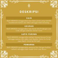 Gambar BATIK ARKANZA Motif Tirta Amarta Kemeja Batik Pria Lengan Panjang Pendek Slimfit Premium Full Lapis Furing - Panjang, S dari BATIKARKANZA.ID undefined 4 Tokopedia