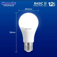 Gambar Lampu Bohlam LED HANNOCHS BASIC 12 W Watt Cahaya Putih Cool Daylight dari Utama Jaya Elektrik_NEW undefined 3 Tokopedia