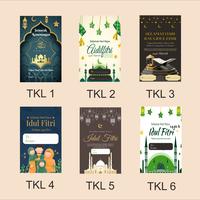 Gambar Hangtag Lebaran / Hang Tag Idul Fitri / Kartu Ucapan Lebaran free desain - 3x5 dari Arjuna Sticker Print undefined 2 Tokopedia