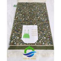Gambar Sajadah Lembut Sajadah Rawdah Hijau Polos Dengan Garis/Raudah-Original Madinah - B dari Shiren Stars undefined 2 Tokopedia