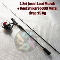 Gambar CO satu set joran pancing jigging laut ajiro fighter shikari 6000 metal - 198 cm+6000 dari Jorga Spine undefined 1 Tokopedia
