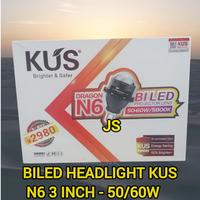 Gambar BILED PROJECTOR KUS N6 3 INCH WITH BLUE LENS - 60 W PNP dari Justinshopin undefined 3 Tokopedia