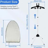 Gambar Steamer Stand With Hand-Held Ironing Board Telescopic Garment Steamer Rack Foldable Standing Garment Hanger For Steaming Clothes - Gray Set dari DikaAmbon undefined 3 Tokopedia
