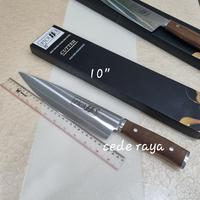 Gambar pisau daging / dapur / chef knife besar gagang kayu picasso 10 inch & 12 inch - 10 inch dari Cede raya undefined 2 Tokopedia