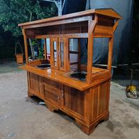 Gambar gerobak mie ayam bakso kayu jati - kayu mahoni, 150x80x180 dari gerobak angkringan riyan undefined 4 Tokopedia