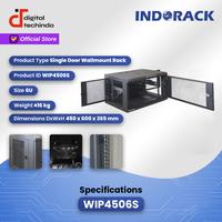 Gambar WIP4506S Wallmount Rack 6U INDORACK Depth 450mm Perforated Rak Server dari Digital Techindo undefined 4 Tokopedia