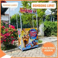 Gambar MEJA ROMBONG LIPAT SERBAGUNA UNTUK USAHA KULINER ATAU DAGANG - Good Day dari Noxn Store undefined 1 Tokopedia