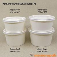 Gambar Paper Bowl/Mangkok Kertas 720 Ml Spe + Tutup Murah dari Warung Bundaa undefined 3 Tokopedia