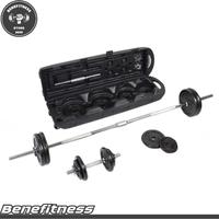 Gambar Kinetic Set Dumbbell 50 Kg Dengan Box Penyimpanan Hitam Barbel Set Dengan Bar 50 Kg Paket Barbel 2 Bar 14 Bumper Plate dari Benefitness Store undefined 1 Tokopedia