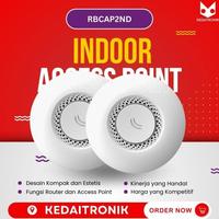 Gambar Mikrotik Rbcap2Nd Wireless Indoor Dual Chain Access Point Ceiling 2Nd Termurah Ready Terbaik dari FaceStore48 undefined 4 Tokopedia