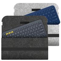 Gambar Felt Wireless Keyboard Storage Bag Dustproof Anti Shock Keypad Sleeve Lightweight Ultra Thin for Logitech K380 K480 K580 K780 - Light Grey, K380 dari Inahh ajijahh jariatun undefined 2 Tokopedia