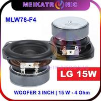 Gambar tn Mini Speaker Woofer 3 Inch 15W 4 Ohm | Subwoofer LG Bass 78 mm MLW78 nt - Pot Bottom Cap dari Sukro Storenya undefined 2 Tokopedia