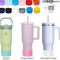 Gambar Pelindung Botol Minum Tumbler Owala Bottle Boot Stanley Hydro Flask Bahan Silikon Diameter 7-7.5cm - Dusty Purple, 8.5cm dari OasisDwell undefined 4 Tokopedia