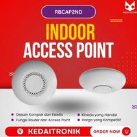 Gambar Mikrotik Rbcap2Nd Wireless Indoor Dual Chain Access Point Ceiling 2Nd Termurah Ready Terbaik dari FaceStore48 undefined 3 Tokopedia