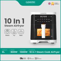 Gambar CLOVERTEC Steam Airfryer Oven 6L XL 800W 10 Menu Feature CSF-50SAF GARANSI RESMI dari Hscanderson undefined 1 Tokopedia