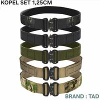 Gambar Kopel set 1,25 cm/ikat pinggang tactical sabuk impor tni polri dari evano army undefined 1 Tokopedia