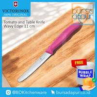 Gambar Pisau Gerigi 6.7836.L115 Victorinox Tomato&Table Knife Wavy Edge 11 cm Pink dari Bursa Dapur Mall undefined 2 Tokopedia