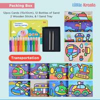 Gambar Diy Sand Painting Set / Mewarnai Pasir Prakarya Mainan Edukasi Sticker - Animal, Packing Plastik dari rizkystore993 undefined 3 Tokopedia