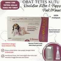Gambar OBAT KUTU KUCING DAN ANJING REVOLUTION PUPPIES 5 LBS PUPPY KITTEN 2,5 KG KITTEN 2,5 KG PINK MAUVE dari Atha Life undefined 1 Tokopedia