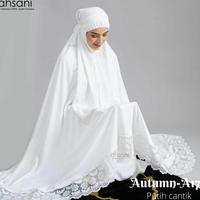 Gambar Terbaru Mukena Dewasa Ahsani Autums A17 Rayon Twill Premium Jumbo Putih Umroh Best Seller dari More Storage undefined 1 Tokopedia