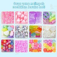 Gambar Edden DIY 1 kotak manik-manik pasir Manik Mote Payet Pasir Paket (BONUS Tali Elastis +gantungan kunci) - TypeThree dari Berkah mainan4 undefined 5 Tokopedia