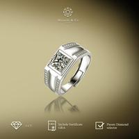 Gambar SALE Miracle Jewelry Cincin Pria Double Line Batu Berlian Moissanite Asli dari AsepRocky undefined 3 Tokopedia