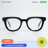 Gambar heykama - Bundling Frame Kacamata Najio + Lensa Blueray - Black, Mata Normal dari HeykamaOfficial undefined 2 Tokopedia