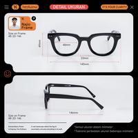 Gambar heykama - Bundling Frame Kacamata Najio + Lensa Blueray - Black, Mata Normal dari HeykamaOfficial undefined 4 Tokopedia
