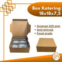 Gambar Box Kotak Nasi Katering Ukuran 18x18 - Renda Non Lami dari istanakemasan undefined 4 Tokopedia