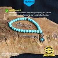 Gambar Terbaru Tasbih Cantik Unik 33 Beads Biji Butir Batu Pirus Biru Persia Asli Original dari More Storage undefined 3 Tokopedia
