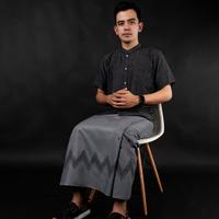 Gambar Ready Katsae - Sarung Bordir Jabal Abu Qubais (Jaq) 100% Timbul Sarung Pria Dewasa Sarung Sholat Warna Grey Best Seller - Green dari More Storage undefined 5 Tokopedia