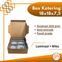 Gambar Box Kotak Nasi Katering Ukuran 18x18 - Renda Non Lami dari istanakemasan undefined 1 Tokopedia