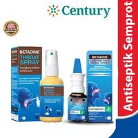 Gambar ORIGINAL!!! Betadine Throat Spray 50mL & Betadine Cold Defence Nasal Spray Adult 20ml / Antiseptik Spray dari Ranggasyifaa undefined 1 Tokopedia