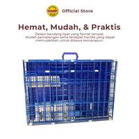 Gambar KANDANG OCTAGON - Kandang Lipat XL Ukuran 76x48x56cm | Kandang Besi Lipat - Tanpa Roda -Reg dari Octagon Pet Indonesia undefined 2 Tokopedia