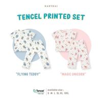 Gambar Baby Hai Setelan Piyama Tencel Pendek / Baju Tidur Anak Pendek Part 1 dari ryanstorezh undefined 4 Tokopedia