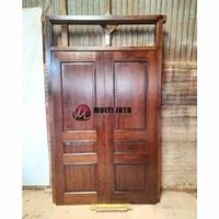 Gambar Pintu Jati Asli Kusen Kayu Jati Pintu Utama Rumah 2 Pintu Kupu Tarung dari Multi Jaya Furniture_NEW undefined 2 Tokopedia