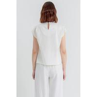 Gambar Kivee - Collis Top / Blouse Wanita / Blouse Tencel Terjamin - Marshmallow dari Attire_shop undefined 3 Tokopedia