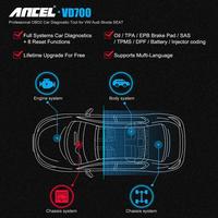 Gambar Ancel VD700 OBD2 Automotive Scanner Diagnosis Sistem Lengkap ABS EPB TPMS DPF Reset Untuk VAG VW Audi Skoda Alat Diagnosis Mobil Kursi - VD700 dari CV KKTEKNIKK undefined 1 Tokopedia