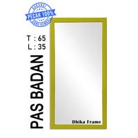 Gambar MIRROR UK 65X35 FULL BINGKAI#KACA CERMIN#CERMIN MURAH#DEKORASI RUMAH#CERMIN MINIMALIS#CERMIN DINGDING#DEVANKAFRAME /AKSESORIS/CERMIN RIAS/MAKUP/KECANTIKAN/MURAH/WANITA/G - Putih dari RezekiNomplok5 undefined 4 Tokopedia