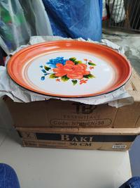 Gambar talam nampan tatakan bundar enamel diameter cek variant - 40cm dari Budgedz undefined 5 Tokopedia