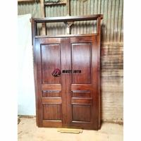 Gambar Pintu Jati Asli Kusen Kayu Jati Pintu Utama Rumah 2 Pintu Kupu Tarung dari Multi Jaya Furniture_NEW undefined 1 Tokopedia